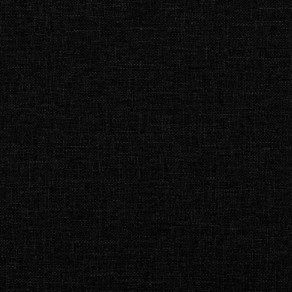 Schlafsofa mit Armlehnen Schwarz Stoff