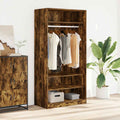Kleiderschrank Räuchereiche 100x50x200 cm Holzwerkstoff