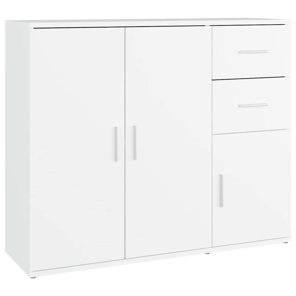 Sideboard Weiß 91x29,5x75 cm Holzwerkstoff