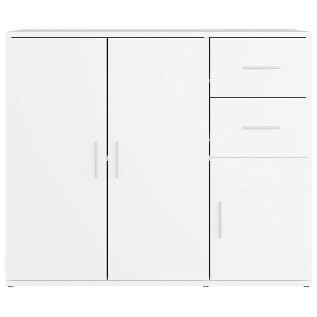 Sideboard Weiß 91x29,5x75 cm Holzwerkstoff