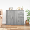 Sideboard Grau Sonoma 91x29,5x75 cm Holzwerkstoff
