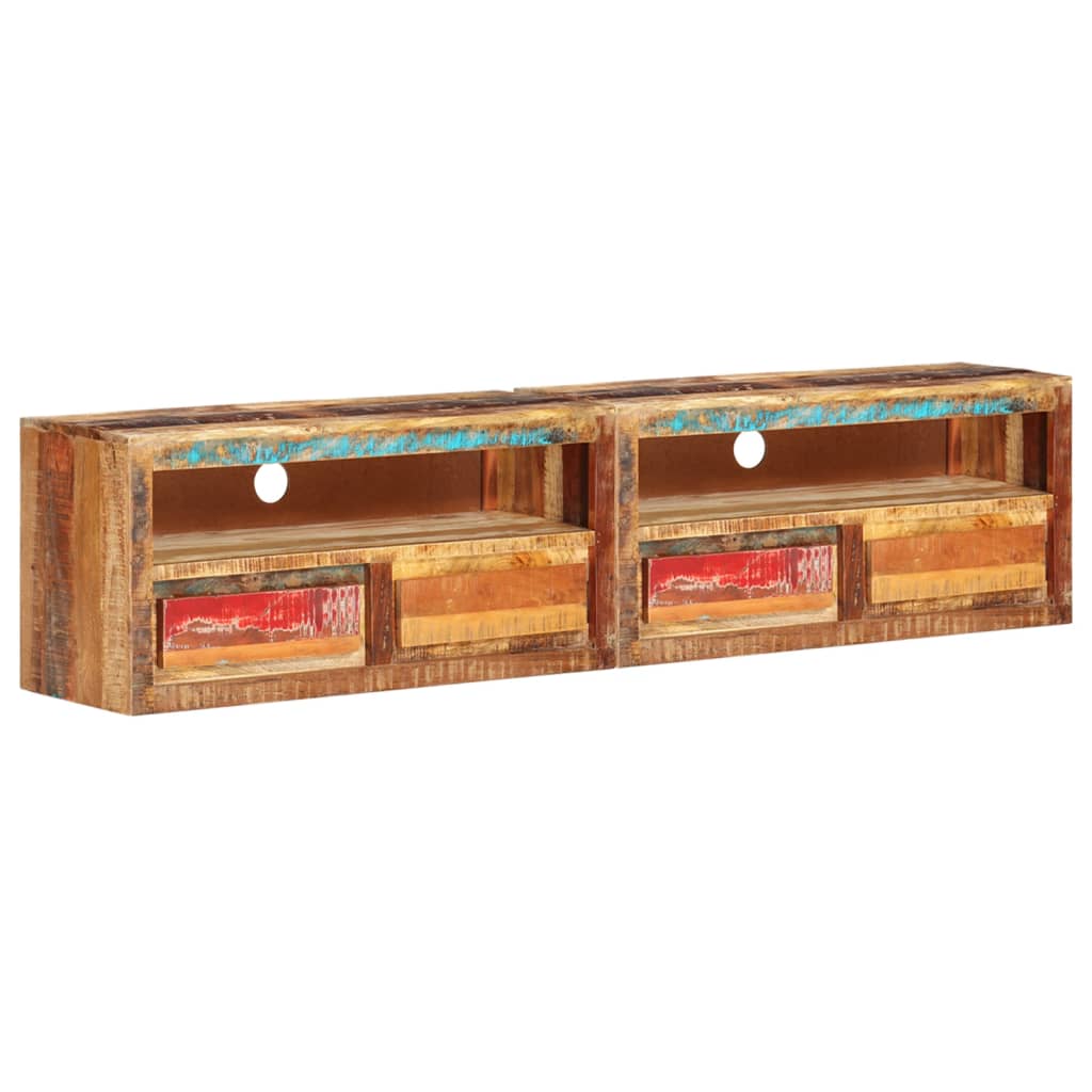 TV-Schränke 2 Stk. 88x30x40 cm Altholz Massiv
