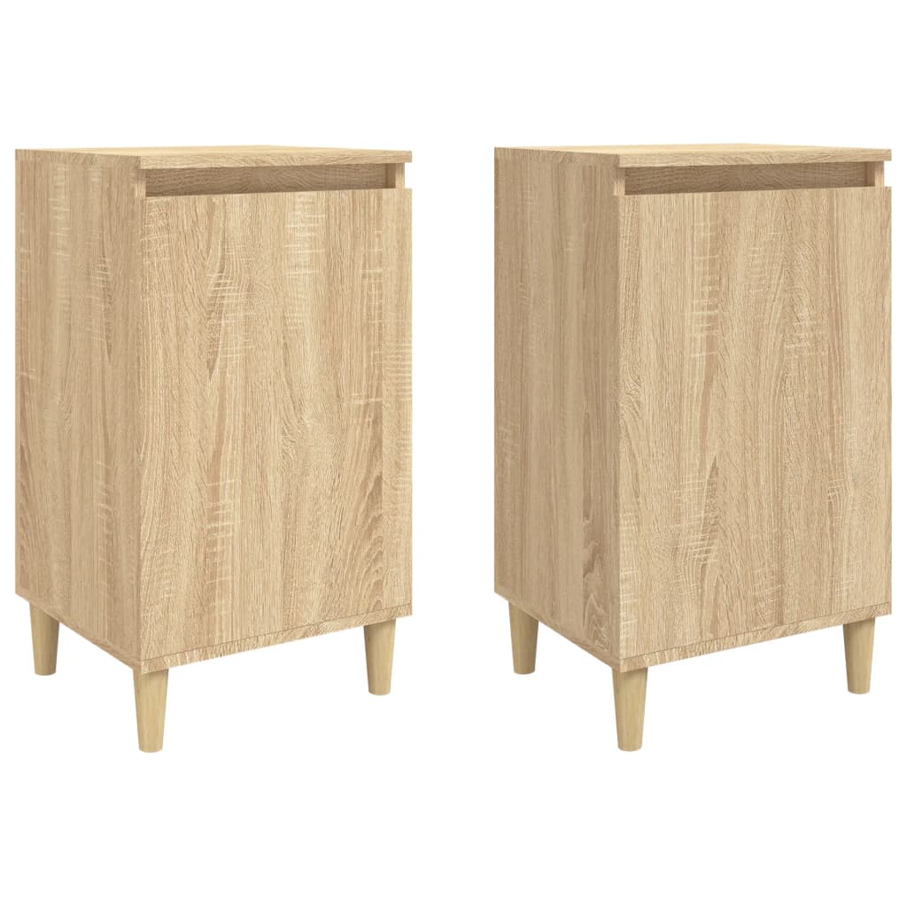 Nachttische 2 Stk. Sonoma-Eiche 40x35x70 cm Holzwerkstoff