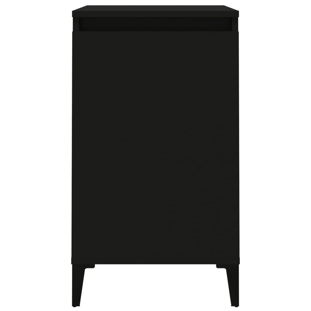 Nachttische 2 Stk. Schwarz 40x35x70 cm Holzwerkstoff