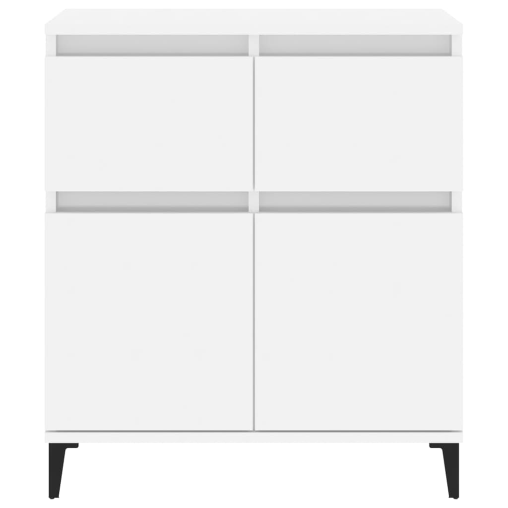 Sideboard Hochglanz-Weiß 60x35x70 cm Holzwerkstoff