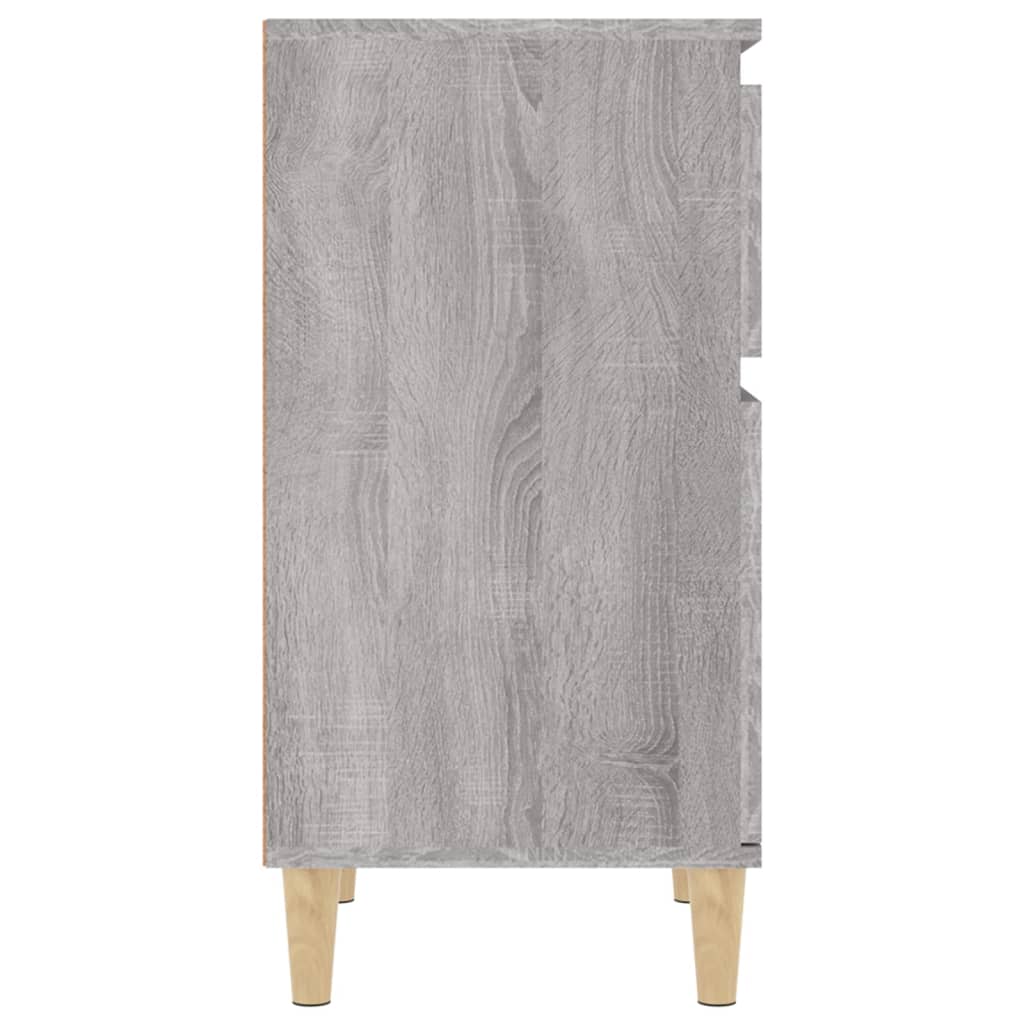 Nachttische 2 Stk. Grau Sonoma 40x35x70 cm