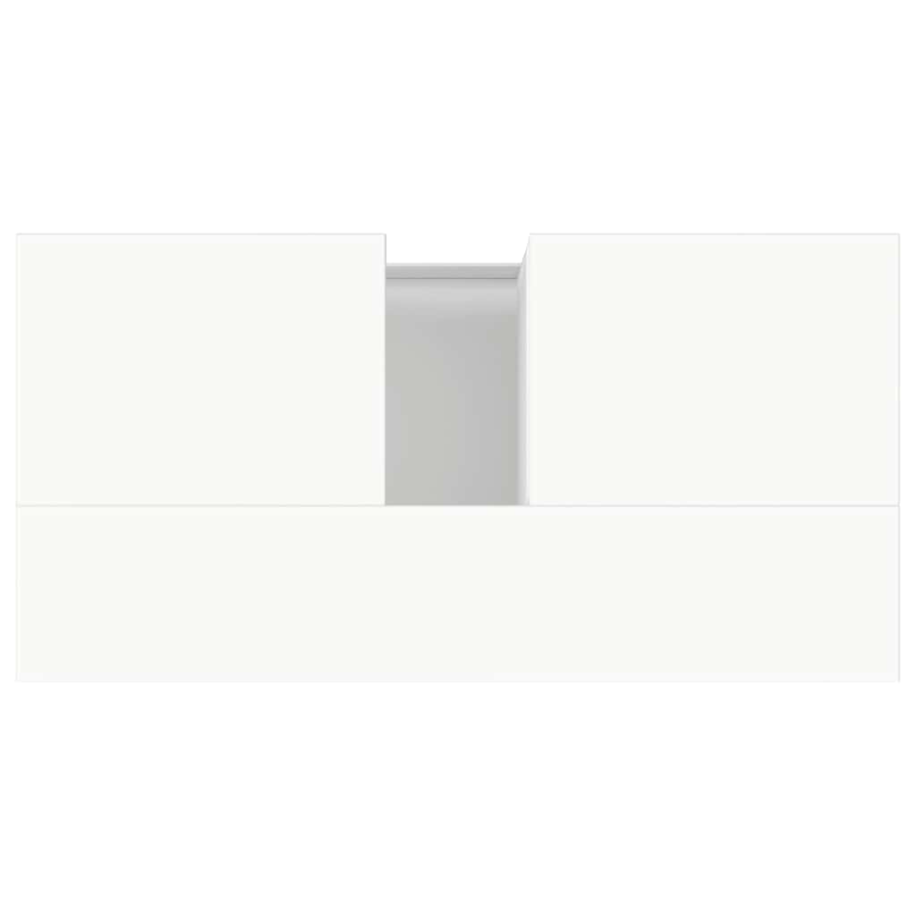 Badschrank Weiß 65x33x60 cm Holzwerkstoff