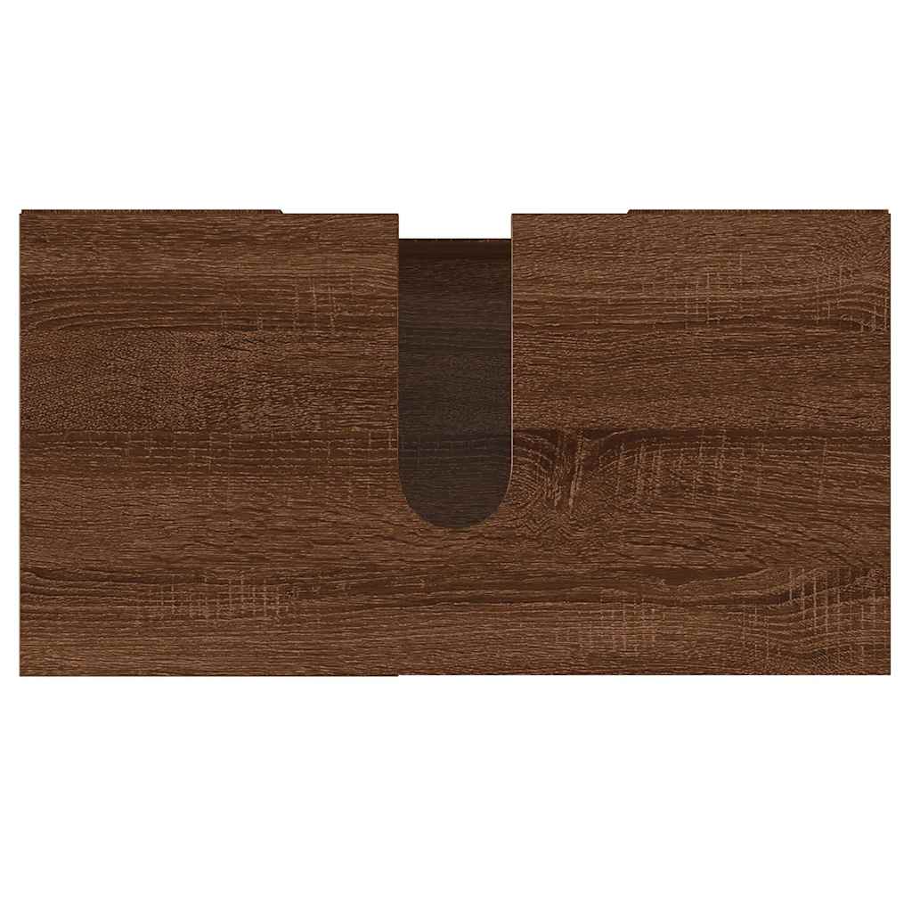 Badschrank Betongrau 65x33x60 cm Holzwerkstoff