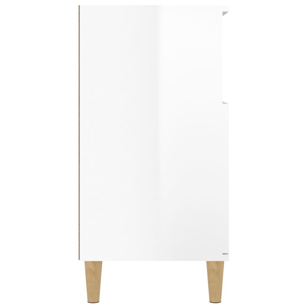 Sideboard Hochglanz-Weiß 60x35x70 cm Holzwerkstoff