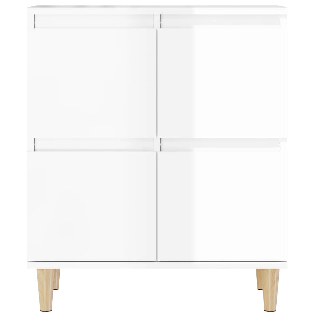 Sideboard Hochglanz-Weiß 60x35x70 cm Holzwerkstoff