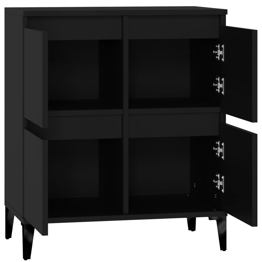 Sideboard Schwarz 60x35x70 cm Holzwerkstoff