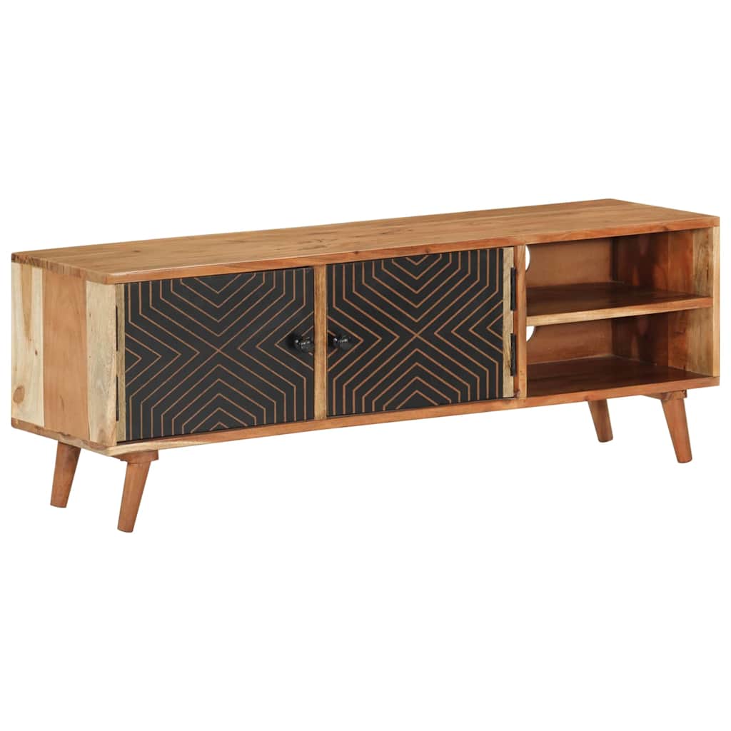TV-Schrank 112x30x40 cm Massivholz Akazie