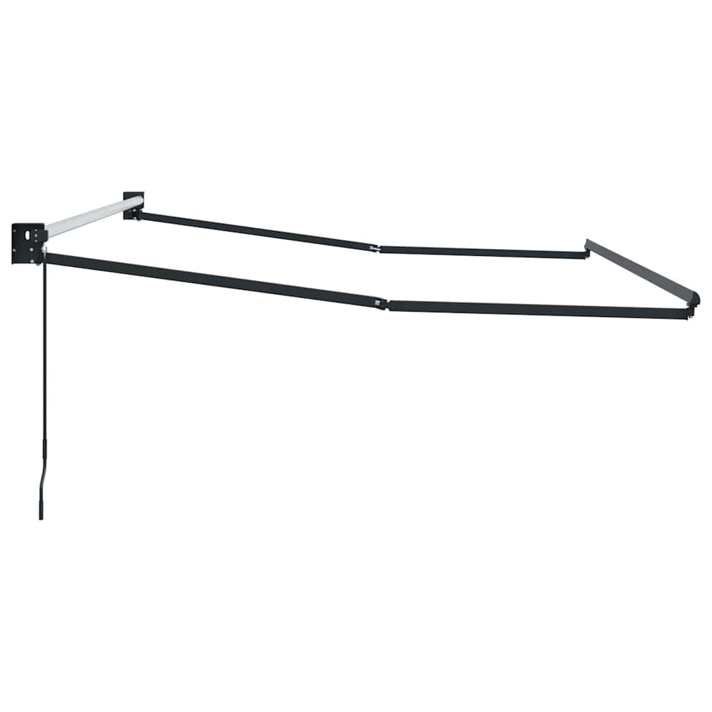 Ausziehbarer Sonnenschirmrahmen Anthrazit 350 x 250 cm