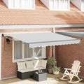 Ausziehbarer Sonnenschirmrahmen Anthrazit 300 x 250 cm