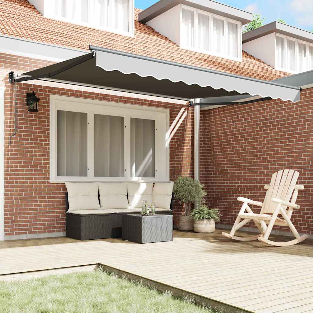 Ausziehbarer Sonnenschirmrahmen Anthrazit 300 x 250 cm