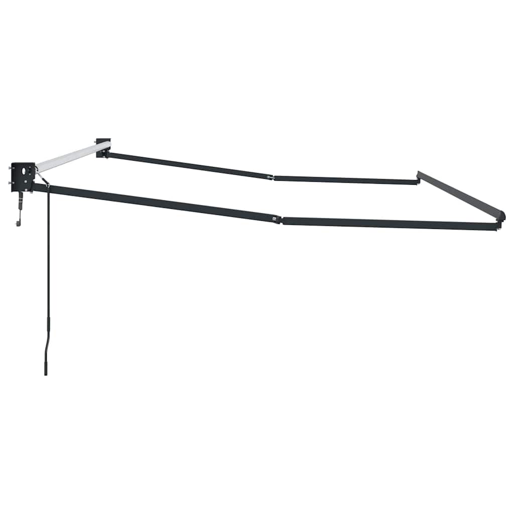 Ausziehbarer Sonnenschirmrahmen Anthrazit 300 x 250 cm