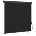 Rollo Anthrazit 180 x 250 cm Stoff und Aluminium