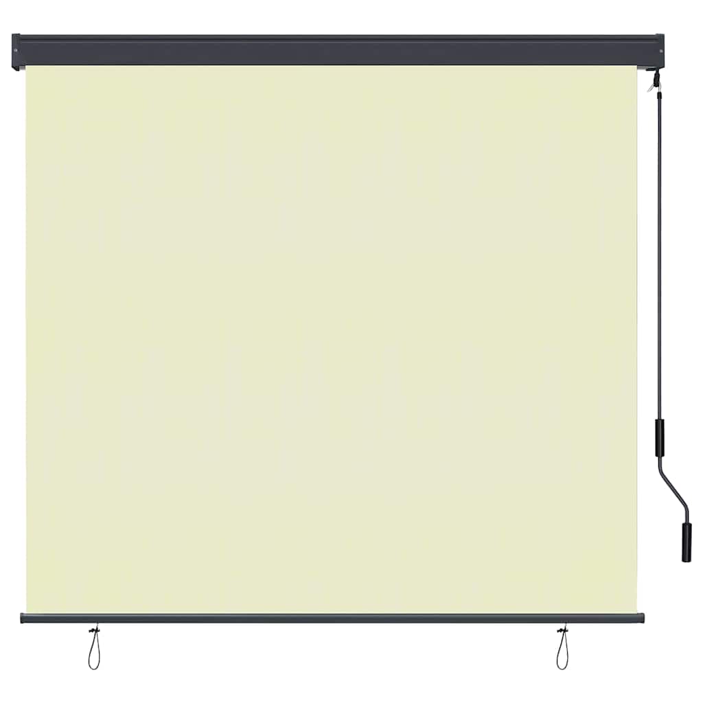 Rollo Creme 180 x 250 cm Stoff und Aluminium