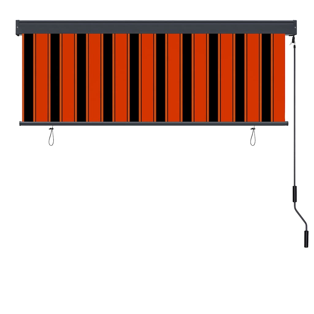 Rollo Orange und Braun 180 x 250 cm Stoff und Aluminium