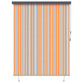 Rollo Gelb und Blau 200 x 250 cm Stoff und Aluminium