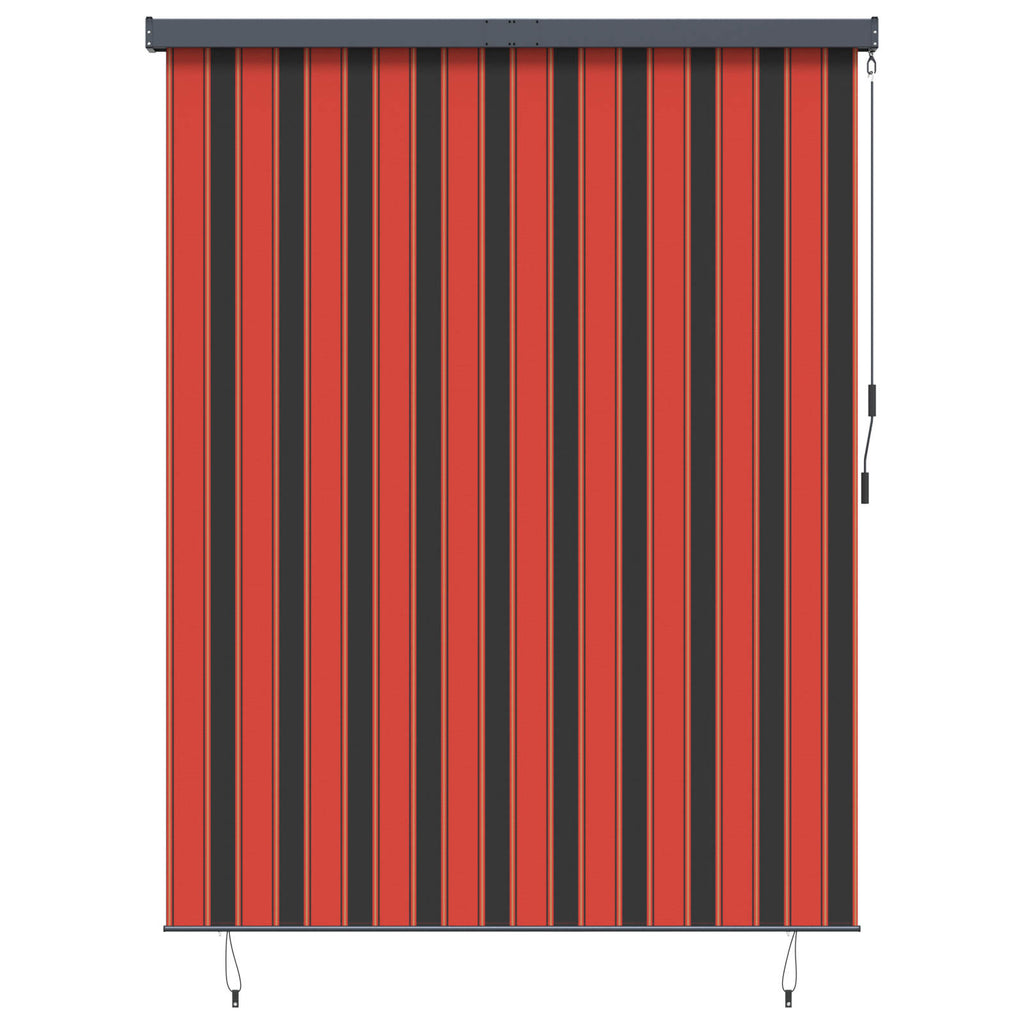 Rollo Orange und Braun 200 x 250 cm Stoff und Aluminium