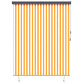 Rollo Weiß und Orange 200 x 250 cm Stoff und Aluminium