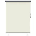 Rollo Creme 220 x 250 cm Stoff und Aluminium