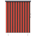 Rollo Orange und Braun 200 x 250 cm Stoff und Aluminium