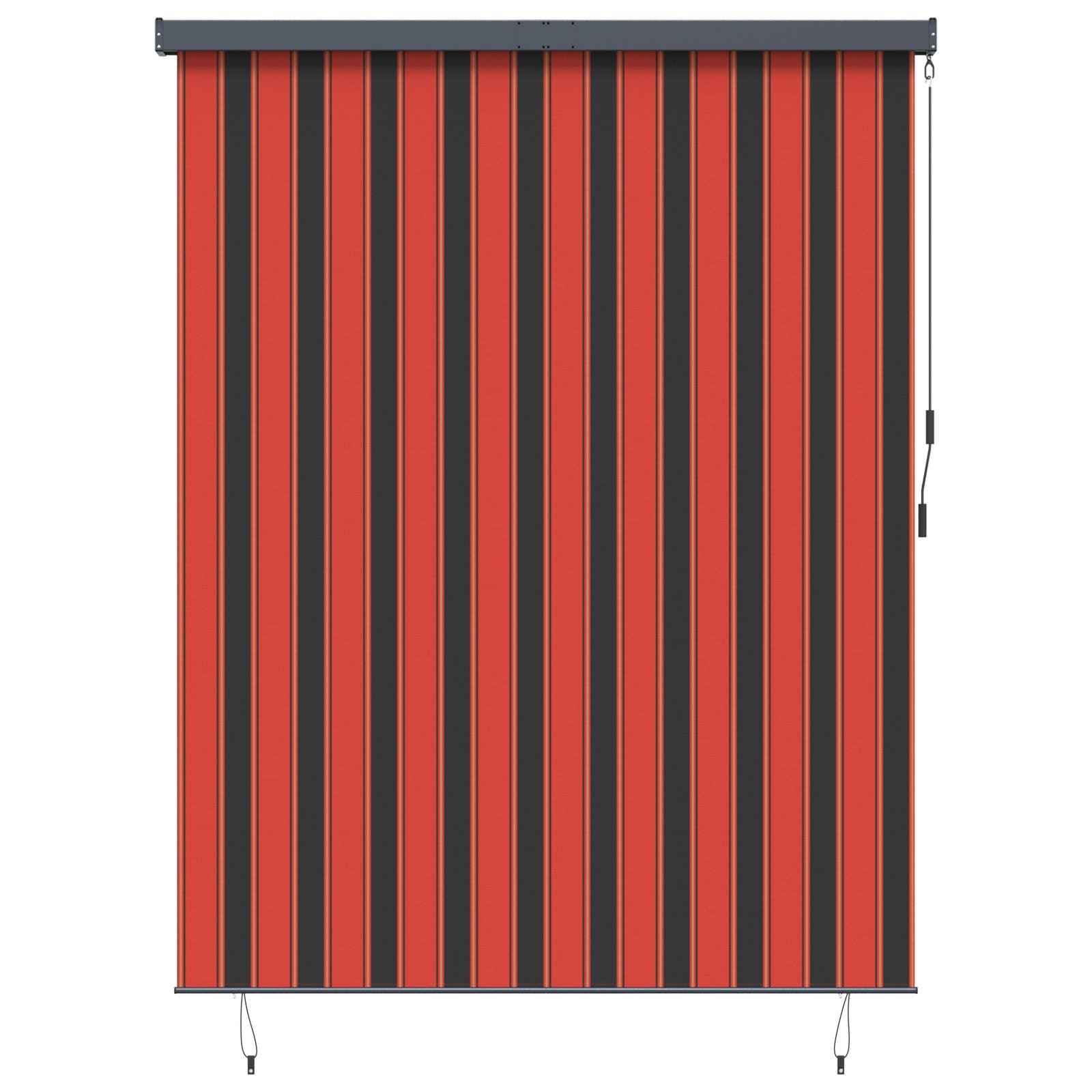 Rollo Orange und Braun 200 x 250 cm Stoff und Aluminium