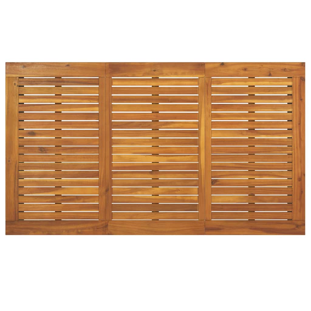 Gartentisch mit Beinen in U-Form 140×80×75 cm Massivholz Akazie