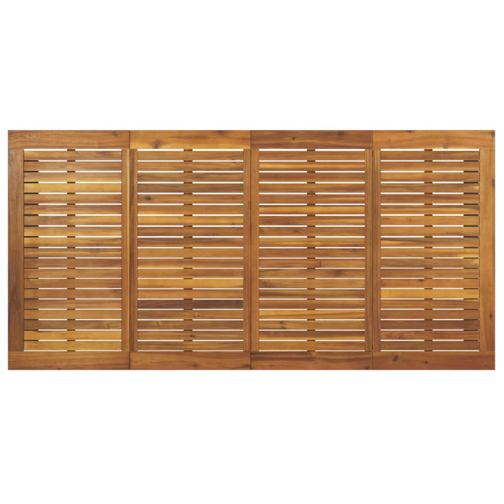 Gartentisch mit Gestell U-Form 180x90x75 cm Akazie Massivholz