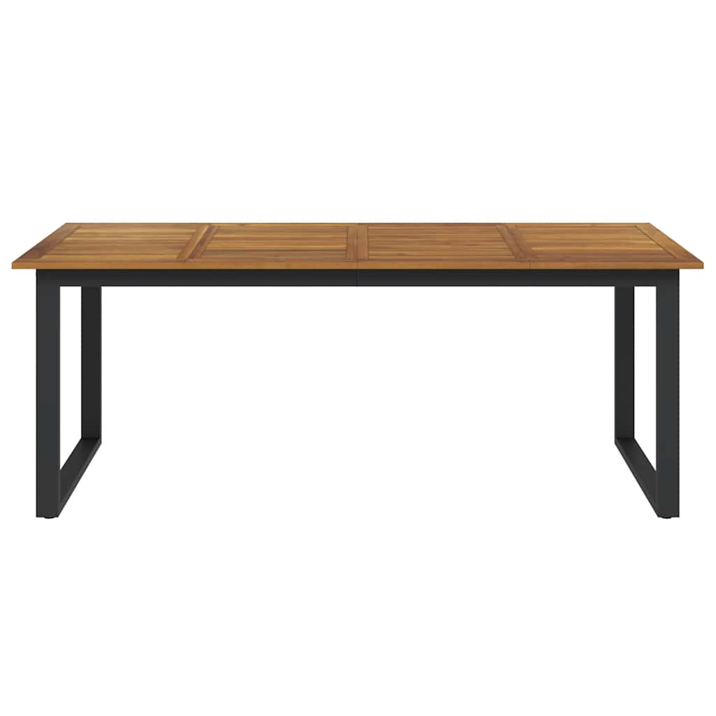 Gartentisch mit Beinen in U-Form 200x90x75 cm Massivholz Akazie