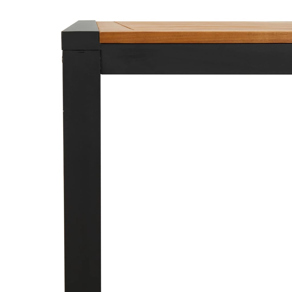 Gartentisch mit Gestell U-Form 180x90x75 cm Akazie Massivholz