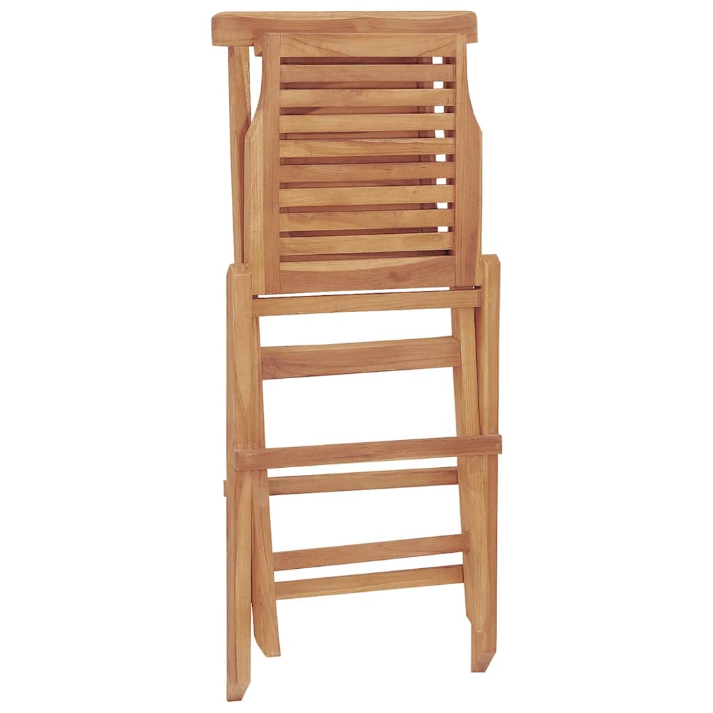 Gartenstühle 2 Stk. Klappbar 47x63x90 cm Massivholz Teak
