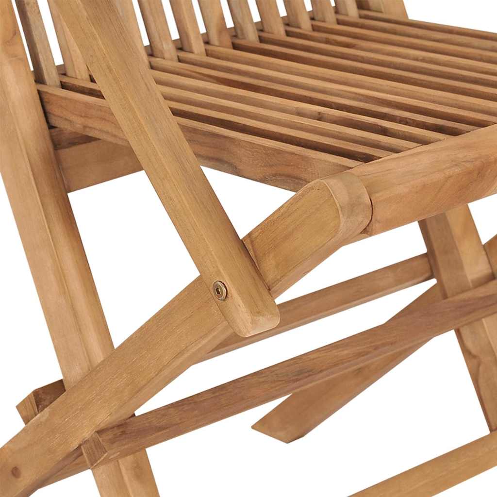 Garten Essgruppe 7 pcs Braun Massivholz Teak