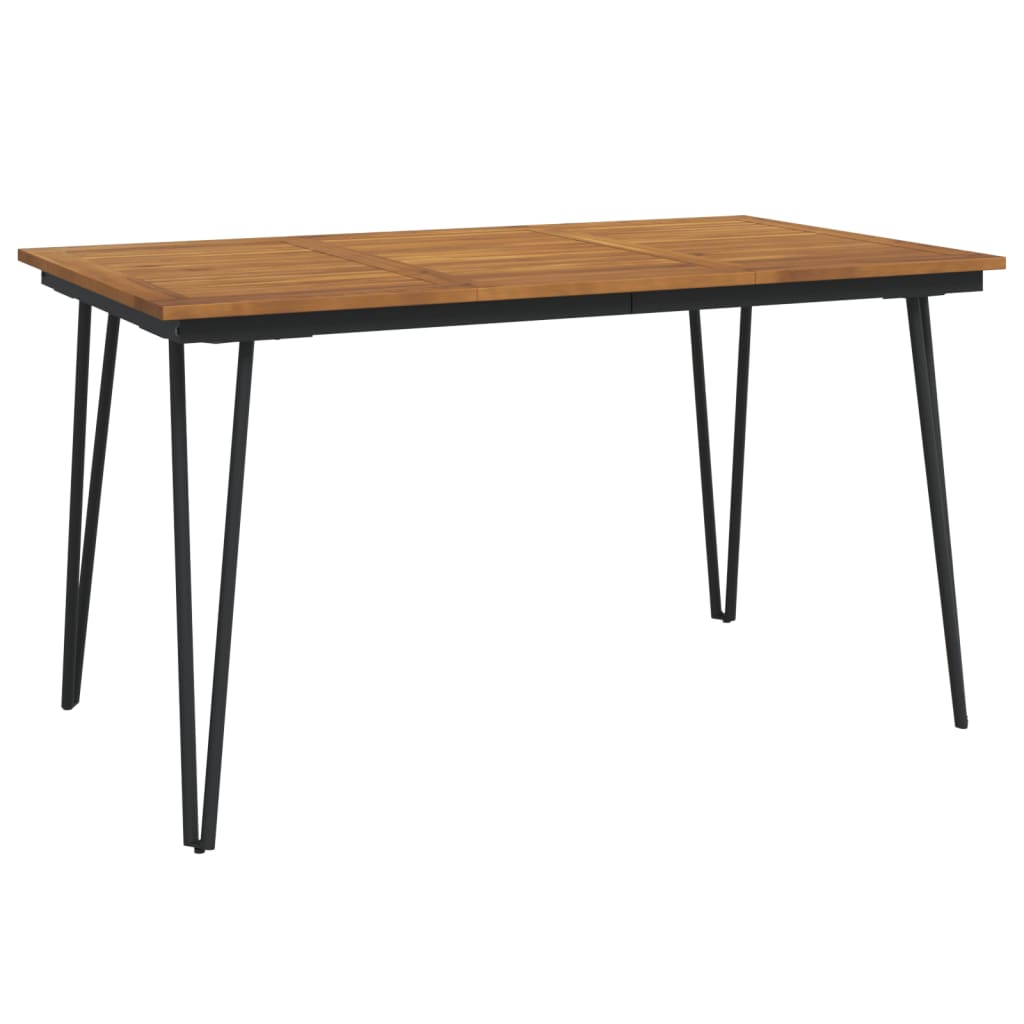 5-tlg. Garten-Essgruppe Massivholz Akazie und Metall