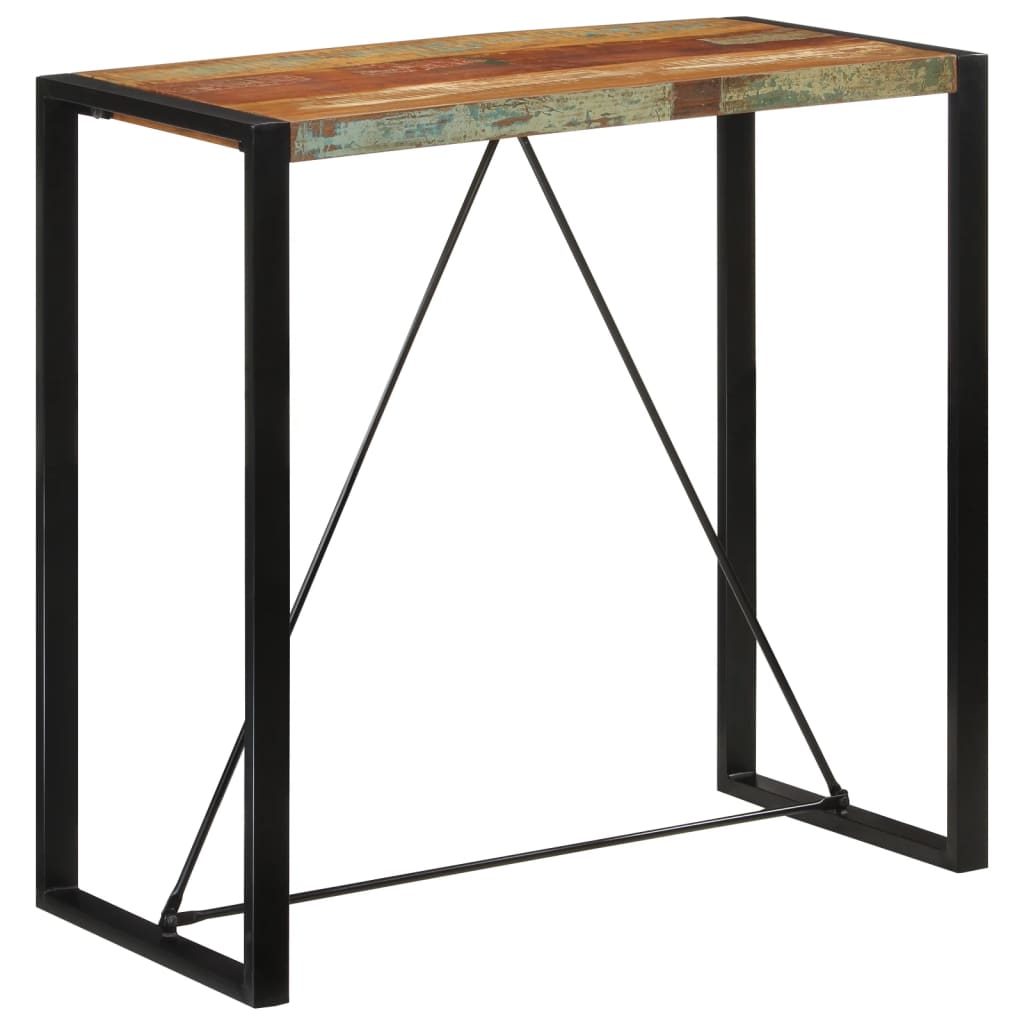 Bartisch 110x55x110 cm Altholz Massiv