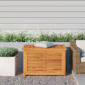 Gartenbox mit Beutel 90x50x58 cm Massivholz Teak