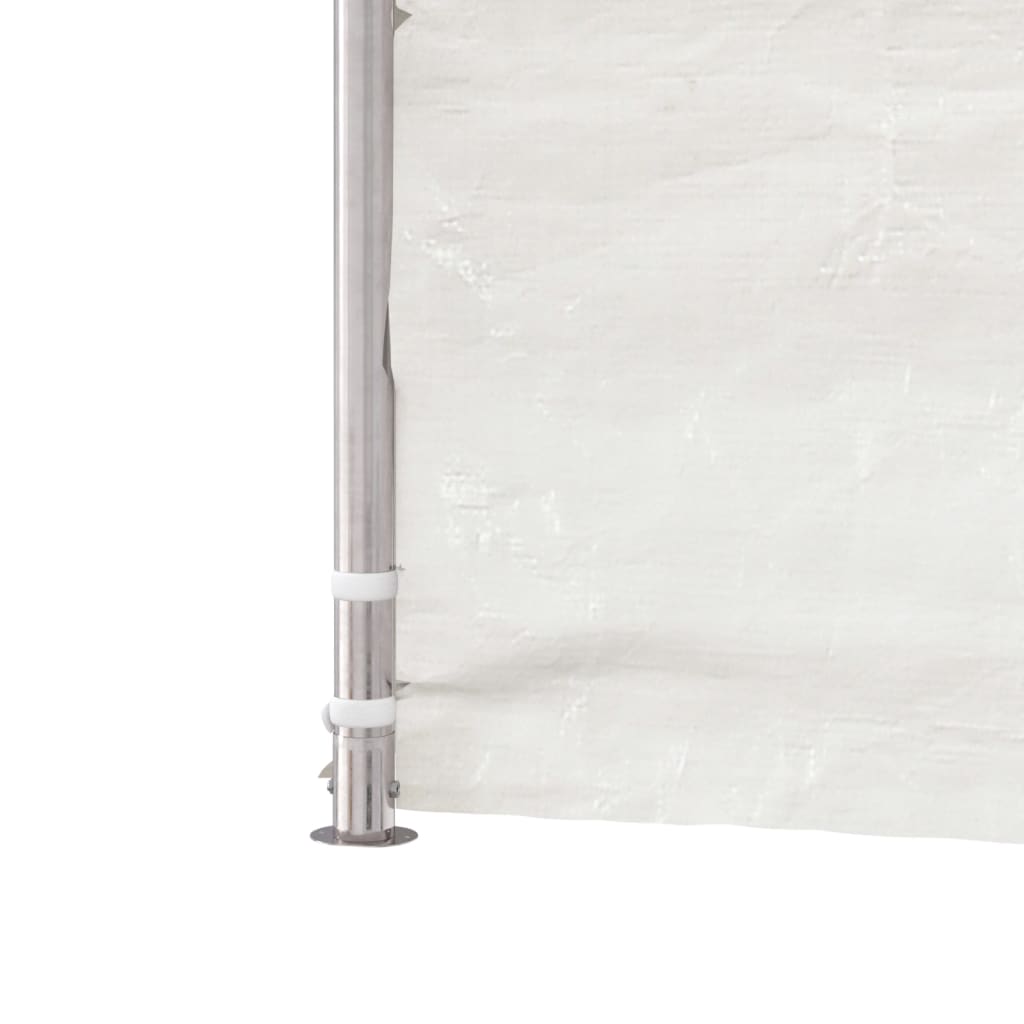 Pavillon mit Dach Weiß 15,61x2,28x2,69 m Polyethylen