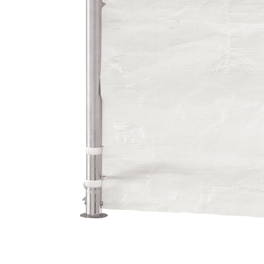 Pavillon mit Dach Weiß 17,84x2,28x2,69 m Polyethylen