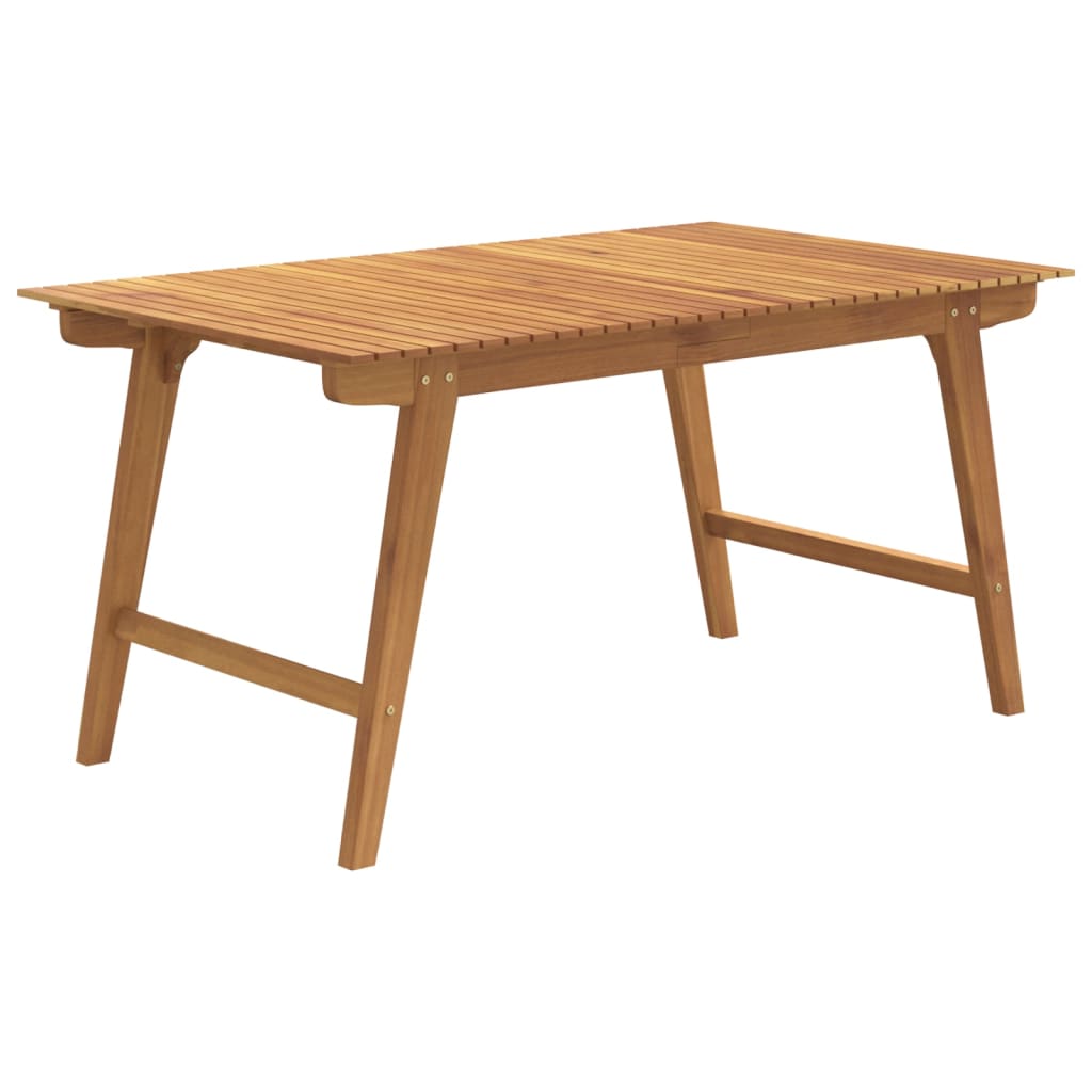 Gartentisch 150x90x75 cm Massivholz Akazie