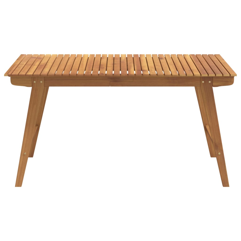 Gartentisch 150x90x75 cm Massivholz Akazie