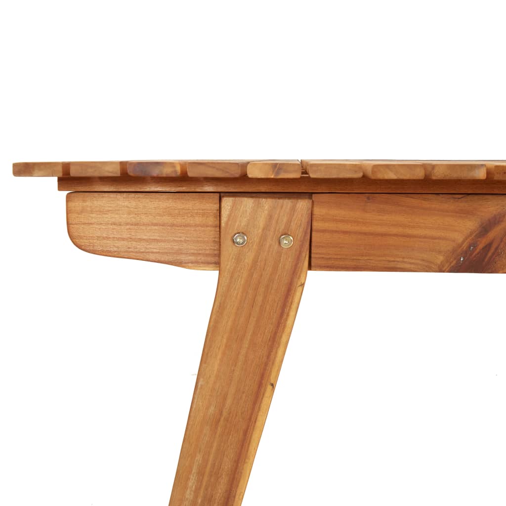 Gartentisch 150x90x75 cm Massivholz Akazie