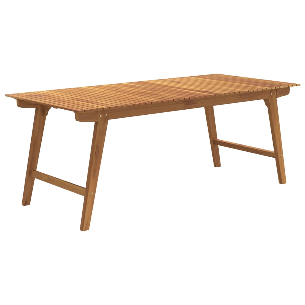 Gartentisch 200x90x75 cm Massivholz Akazie