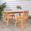 Gartenstühle 2 Stk. 58x58x87 cm Massivholz Akazie