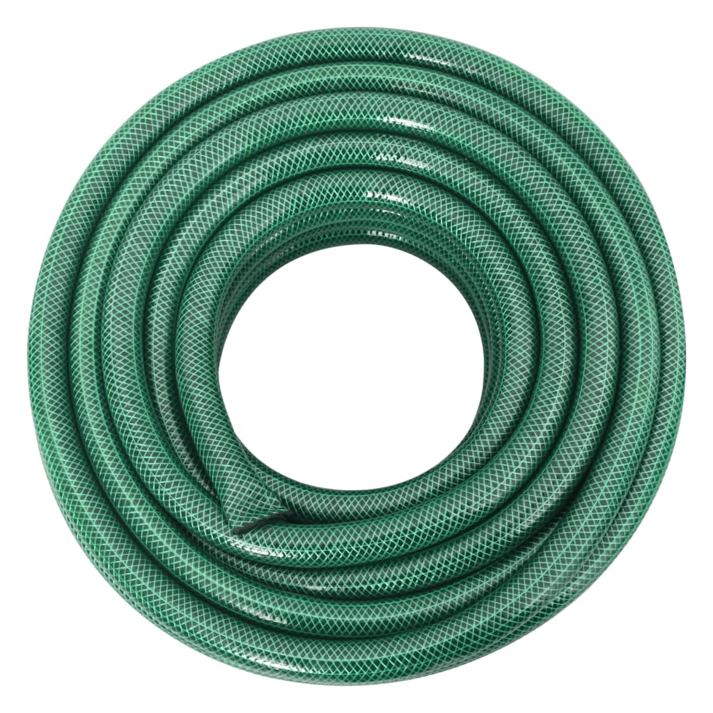 Gartenschlauch mit Kupplung-Set Grün 0,75" 100 m PVC