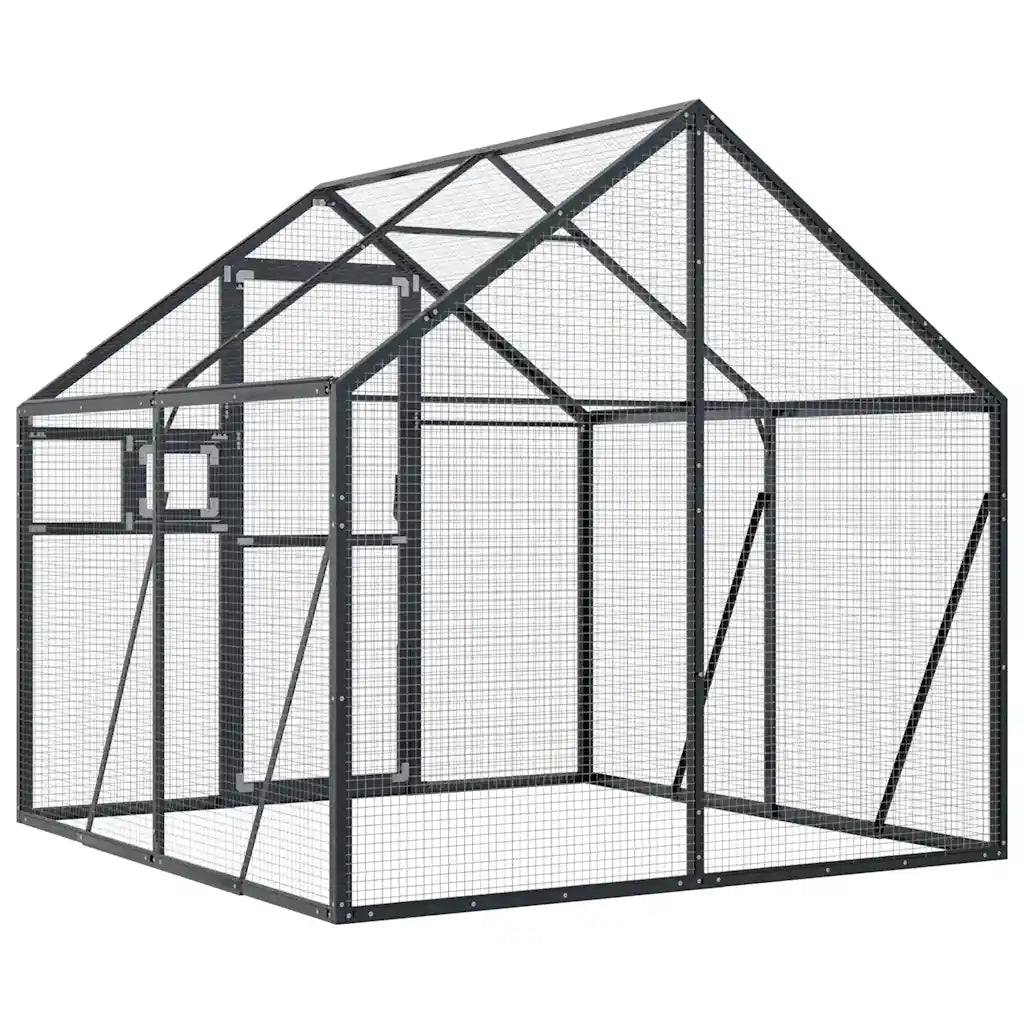 Aluminium-Voliere 1,79 × 2 × 1,85 m
