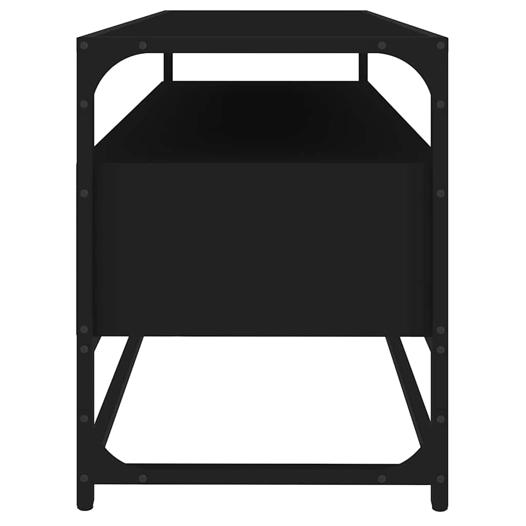 TV-Schrank Schwarz 100x35x45 cm Holzwerkstoff