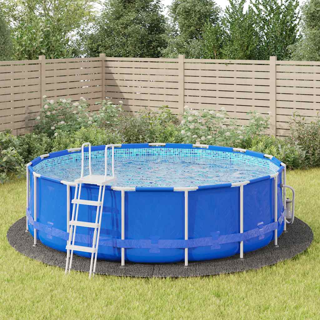 Pool-Bodentuch Hellgrau Ø500 cm Polyester Geotextil