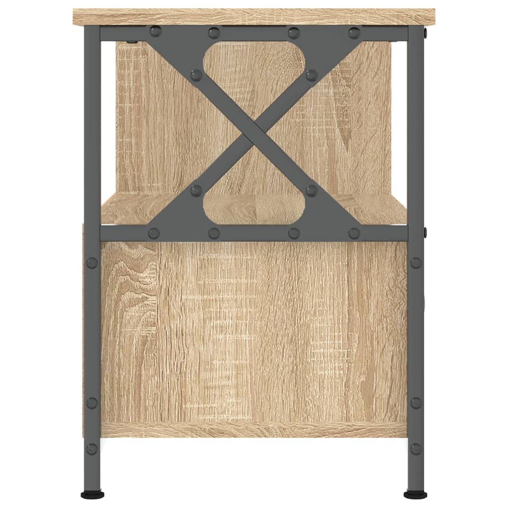 TV-Schrank Sonoma-Eiche 90x33x45 cm Holzwerkstoff & Eisen